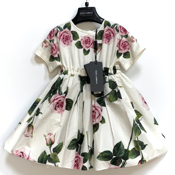 Dolce & Gabbana Pink Rose Dress size 2T New With Tags - Picture 16 of 16